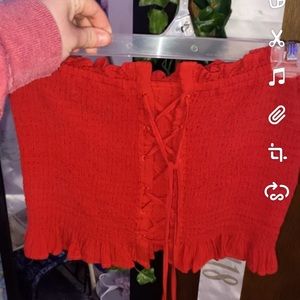 american eagle size medium tube top